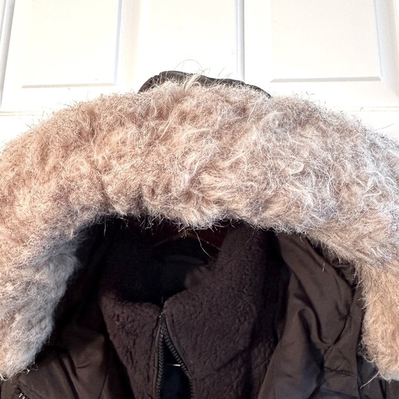 LAUREN RALPH LAUREN Diamond Quilted Black Down Hooded Removeable Faux Fur SMALL - Picture 6 of 15